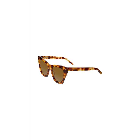 NEW SAINT LAURENT kate cat eyewear in tortoise - Picture 2 of 3